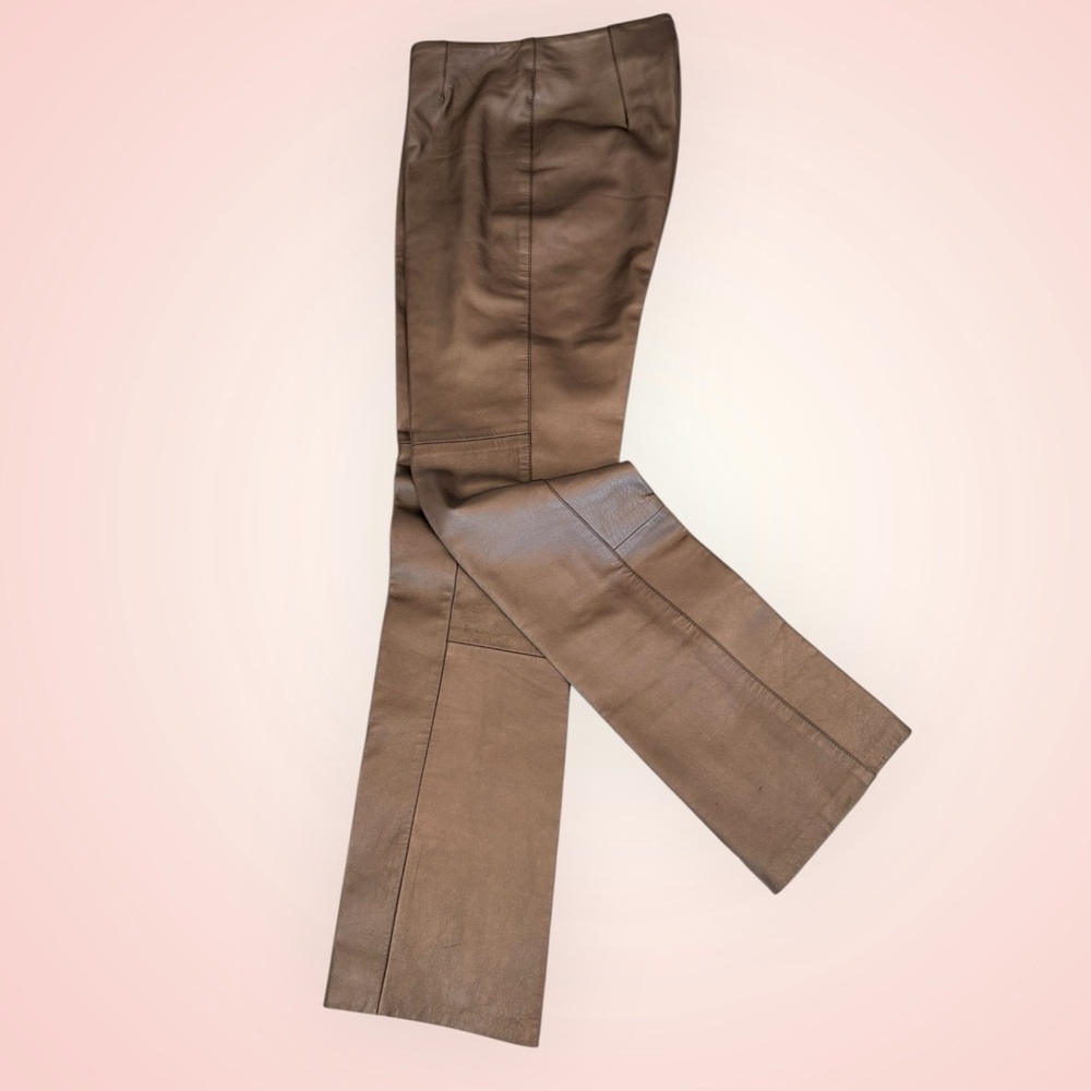 ❌SOLD❌Bronze metallic leather pants